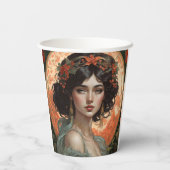 アールヌーボー美しい1号 紙コップ (裏面)