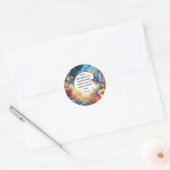 アールヌーボー聖書聖句フローラ復活祭 ラウンドシール (封筒)