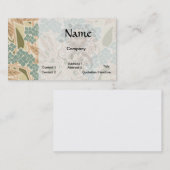 アールヌーボー自然の秋のパターン 名刺 (正面/裏面)