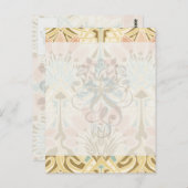 アールヌーボー自然花柄 ポストカード (正面/裏面)