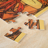 アールヌーボー自転車ミュシャアート ジグソーパズル (側面)