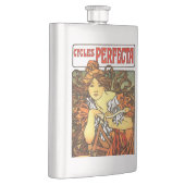 アールヌーボー自転車ミュシャアート フラスク (右)