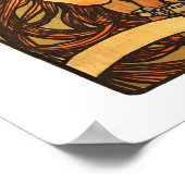 アールヌーボー自転車ミュシャアート ポスター (角)