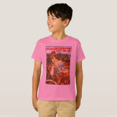 アールヌーボー自転車ミュシャアート Tシャツ (正面フル)