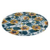 アールヌーボー花の柄。 カッティングボード (角)