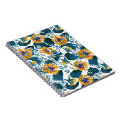 アールヌーボー花の柄。 ノートブック (右側)