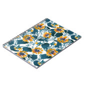 アールヌーボー花の柄。 ノートブック (左側)