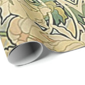 アールヌーボー花のDecoupageのポスター ラッピングペーパー (ロールコーナー)