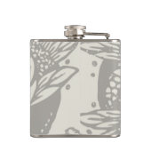 アールヌーボー花フローラミニマリズム フラスク (裏面)