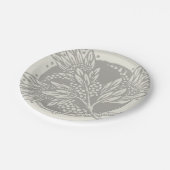 アールヌーボー花フローラミニマリズム ペーパープレート (アングル)