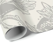 アールヌーボー花フローラミニマリズム ラッピングペーパー (ロールコーナー)