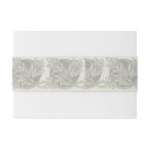 アールヌーボー花フローラミニマリズム 招待状ベリーバンド (裏面例)