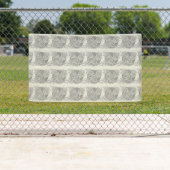 アールヌーボー花フローラミニマリズム 横断幕 (インサイチュ)