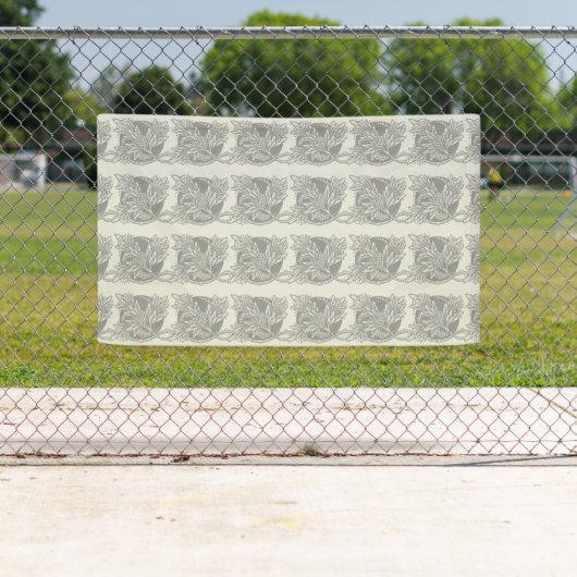 アールヌーボー花フローラミニマリズム 横断幕 (インサイチュ)