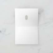 アールヌーボー花フローラ名 ノートカード (内部)