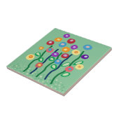 アールヌーボー花瓦 タイル (側面)