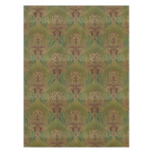 アールヌーボー菊とアーティチョーク模様 テーブルクロス (正面)