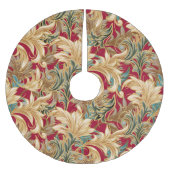 アールヌーボー葉スクリスムツリースカート ブラッシュドポリエステルツリースカート (正面)