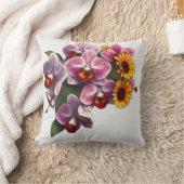 アールヌーボー蘭（ひまわり） クッション (ブランケット)