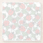 アールヌーボー虫 ガラスコースター (裏面)