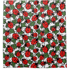 アールヌーボー虫 シャワーカーテン