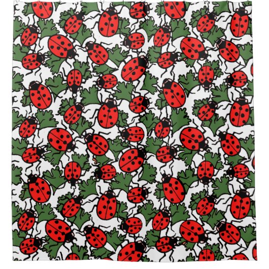 アールヌーボー虫 シャワーカーテン (正面)