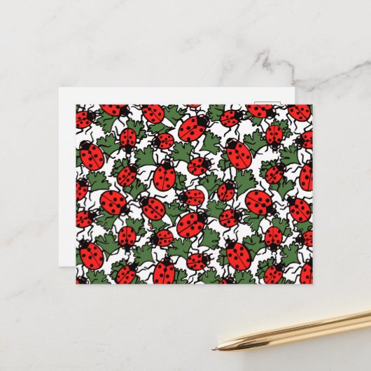 アールヌーボー虫 ポストカード (正面/裏面インサイチュ)