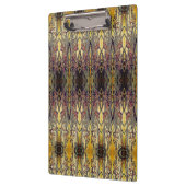 アールヌーボー虹彩模様金ゴールドブロンズレッドエレガント クリップボード (左)