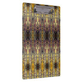 アールヌーボー虹彩模様金ゴールドブロンズレッドエレガント クリップボード (右)