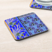 アールヌーボー虹彩花エレガントヴィンテージフローラ コースター (左側)