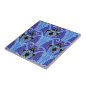 アールヌーボー虹彩花エレガントヴィンテージフローラ タイル (側面)