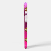 アールヌーボー蛾の女性ジェムモノグラムピンクパープル Case-Mate iPhoneケース (裏面 / 左)