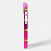 アールヌーボー蛾の女性ジェムモノグラムピンクパープル Case-Mate iPhoneケース (裏面 / 左)
