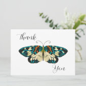 アールヌーボー蝶 サンキューカード (スタンド正面)