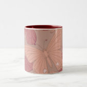 アールヌーボー蝶 ツートーンマグカップ (中央)