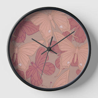 アールヌーボー蝶 壁時計