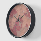 アールヌーボー蝶 壁時計 (傾斜)