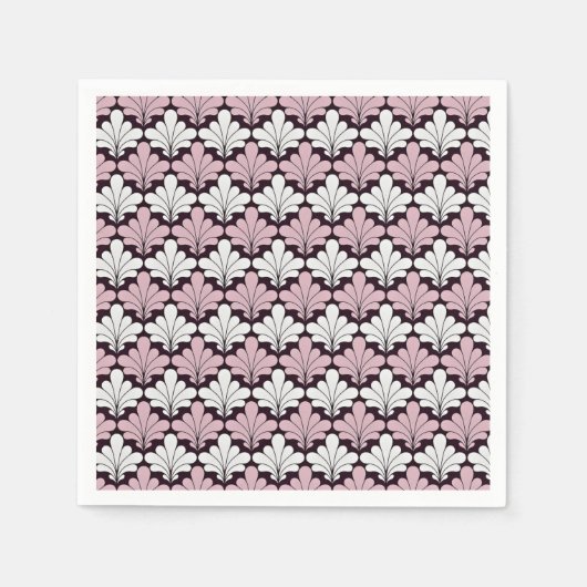 アールヌーボー装飾デザイン スタンダードカクテルナプキン (正面)