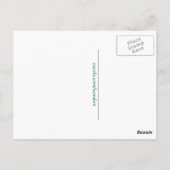 アールヌーボー誕生日ダッフェパーソナライズされたルス ポストカード (裏面)