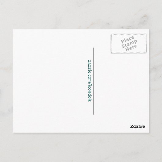 アールヌーボー誕生日ダッフェパーソナライズされたルス ポストカード (裏面)