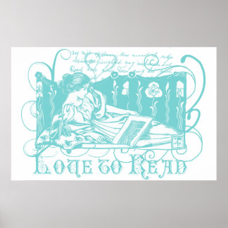 アールヌーボー読書装置 ポスター