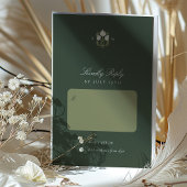 アールヌーボー調和ウェディングRSVPカード 招待状