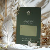 アールヌーボー調和ウェディングRSVPカード 招待状