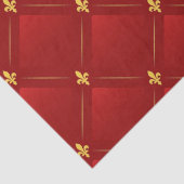 アールヌーボー赤と金ゴールド 薄葉紙 (詳細)