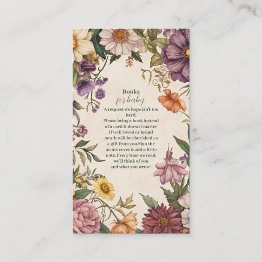 アールヌーボー赤ビクトリアンちゃんシャワーベビー エンクロージャーカード (正面)