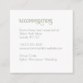 アールヌーボー赤面ヴィンテージバタフライ宿泊施設 エンクロージャーカード (正面)