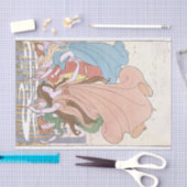 アールヌーボー踊り女性妖精デコpage 薄葉紙 (クラフト)