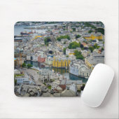 アールヌーボー都市Alesundのノルウェーのmousepad マウスパッド (マウス)
