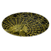 アールヌーボー金ゴールドピーコック カッティングボード (角)