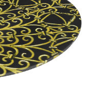 アールヌーボー金ゴールドピーコック カッティングボード (角)